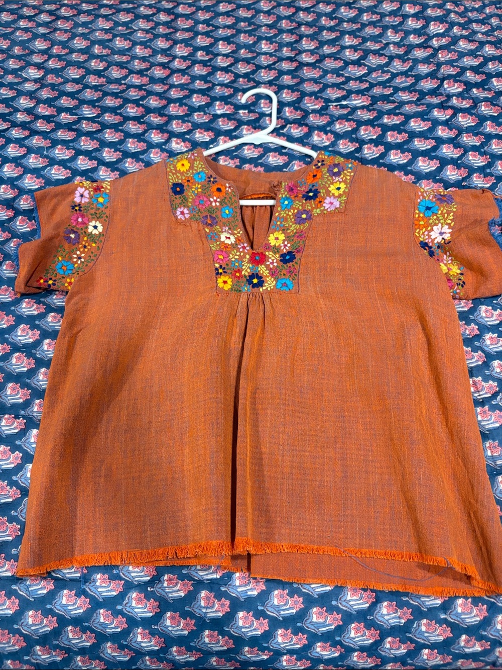 Handmade embroidered shirt